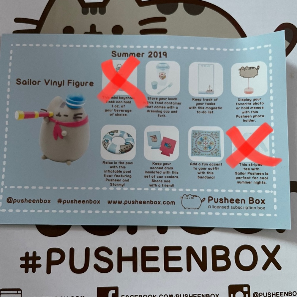 Summer 2019 Pusheen box items